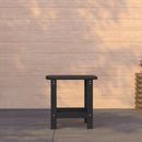 Riviera Poly Resin Indoor/Outdoor All-Weather Adirondack Side Table