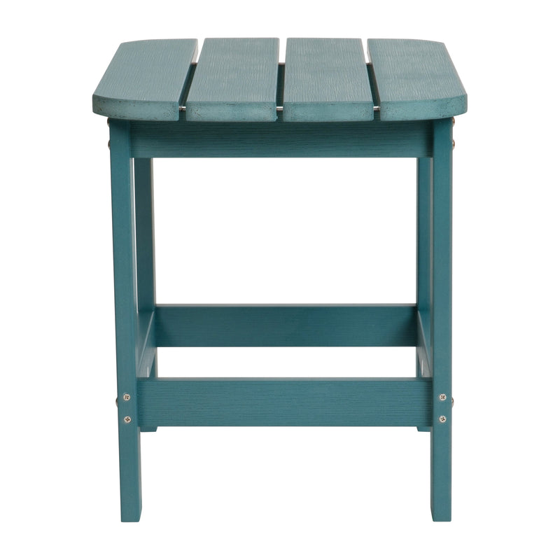 Riviera Poly Resin Indoor/Outdoor All-Weather Adirondack Side Table
