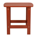 Riviera Poly Resin Indoor/Outdoor All-Weather Adirondack Side Table