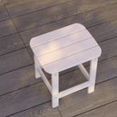 Riviera Poly Resin Indoor/Outdoor All-Weather Adirondack Side Table