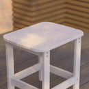 Riviera Poly Resin Indoor/Outdoor All-Weather Adirondack Side Table
