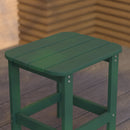 Riviera Poly Resin Indoor/Outdoor All-Weather Adirondack Side Table