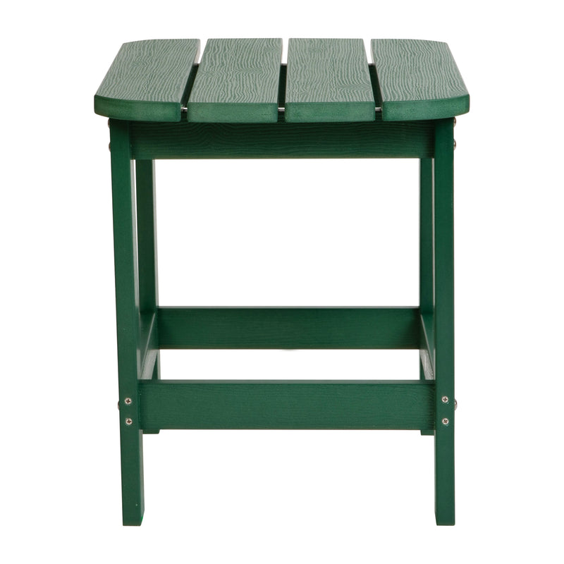 Riviera Poly Resin Indoor/Outdoor All-Weather Adirondack Side Table