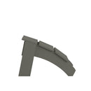 Piedmont Modern All-Weather Poly Resin Wood Adirondack Ottoman Foot Rest