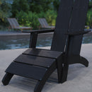 Piedmont Modern All-Weather Poly Resin Wood Adirondack Ottoman Foot Rest