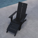 Piedmont Modern All-Weather Poly Resin Wood Adirondack Ottoman Foot Rest