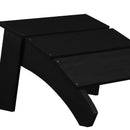 Piedmont Modern All-Weather Poly Resin Wood Adirondack Ottoman Foot Rest