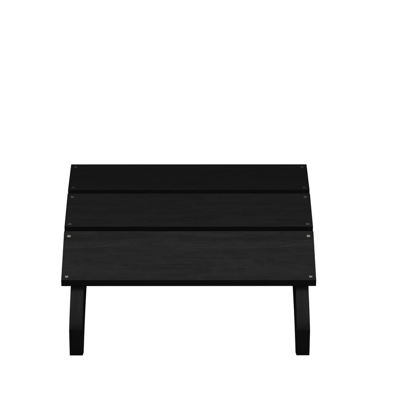 Piedmont Modern All-Weather Poly Resin Wood Adirondack Ottoman Foot Rest