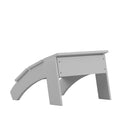 Piedmont Modern All-Weather Poly Resin Wood Adirondack Ottoman Foot Rest