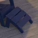 Piedmont Modern All-Weather Poly Resin Wood Adirondack Ottoman Foot Rest