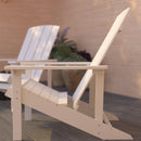 Set of 2 Riviera Adirondack Patio Chairs With Vertical Lattice Back And Weather Resistant Frame