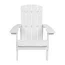 Set of 2 Riviera Adirondack Patio Chairs With Vertical Lattice Back And Weather Resistant Frame