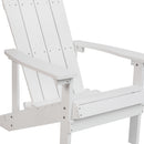 Set of 2 Riviera Adirondack Patio Chairs With Vertical Lattice Back And Weather Resistant Frame