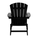 Set of 2 Riviera Poly Resin Folding Adirondack Lounge Chair - All-Weather Indoor/Outdoor Patio Chair