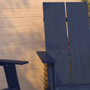 Set of 2 Piedmont Modern All-Weather Poly Resin Wood Adirondack Chairs