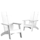 Set of 2 Piedmont Modern All-Weather Poly Resin Wood Adirondack Chairs