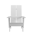 Set of 4 Piedmont Modern All-Weather Poly Resin Wood Adirondack Chairs