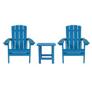 Set Of 2 Riviera All-Weather Adirondack Patio Chairs with Matching Side Table
