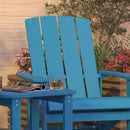 Set Of 2 Riviera All-Weather Adirondack Patio Chairs with Matching Side Table