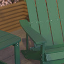 Set Of 2 Riviera All-Weather Adirondack Patio Chairs with Matching Side Table