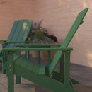 Set Of 2 Riviera All-Weather Adirondack Patio Chairs with Matching Side Table