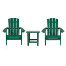 Set Of 2 Riviera All-Weather Adirondack Patio Chairs with Matching Side Table