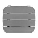 Set Of 2 Riviera All-Weather Adirondack Patio Chairs with Matching Side Table in Gray