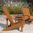 Set Of 2 Riviera All-Weather Adirondack Patio Chairs with Matching Side Table