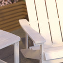 Set Of 2 Riviera All-Weather Adirondack Patio Chairs with Matching Side Table