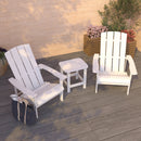 Set Of 2 Riviera All-Weather Adirondack Patio Chairs with Matching Side Table
