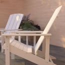 Set Of 2 Riviera All-Weather Adirondack Patio Chairs with Matching Side Table