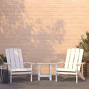 Set Of 2 Riviera All-Weather Adirondack Patio Chairs with Matching Side Table