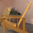 Set Of 2 Riviera All-Weather Adirondack Patio Chairs with Matching Side Table