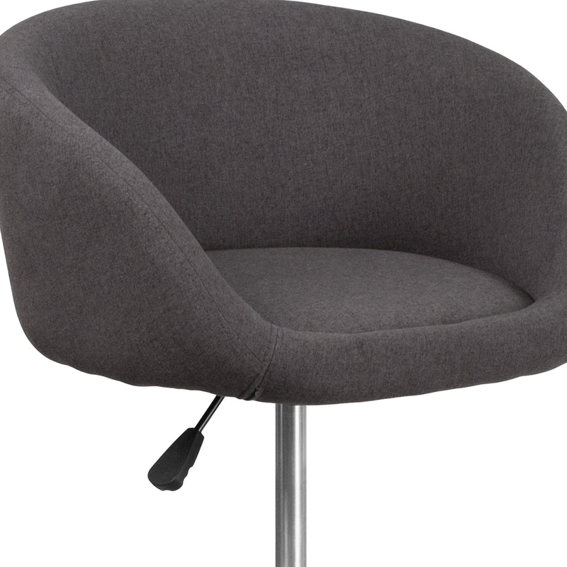 Valencia Bucket Seat Bar and Dining Stool with 360 Swivel, Adjustable Height and Chrome Footrest