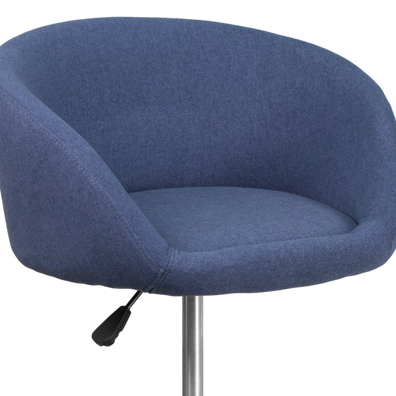 Valencia Bucket Seat Bar and Dining Stool with 360 Swivel, Adjustable Height and Chrome Footrest