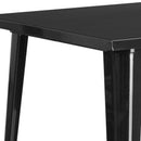 Rothko Bar Height Patio Dining Table with Metal Frame and 31.5" Square Top