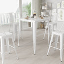 Rothko Bar Height Patio Dining Table with Metal Frame and 31.5" Square Top