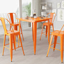 Rothko Bar Height Patio Dining Table with Metal Frame and 31.5" Square Top