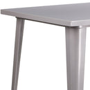 Rothko Bar Height Patio Dining Table with Metal Frame and 31.5" Square Top