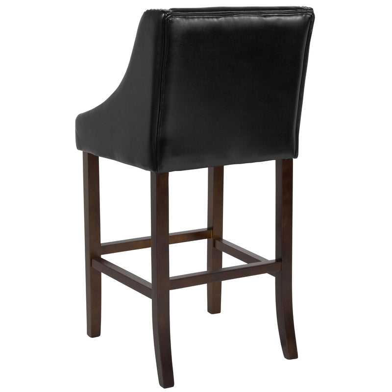 Taylorsville 30 Inch Bar Height Stool with Nailhead Trim