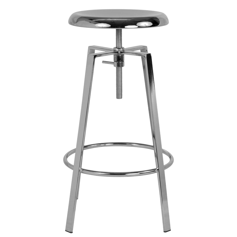 Serling Series Industrial Style Bar Stool with Height Adjustable Swivel Seat