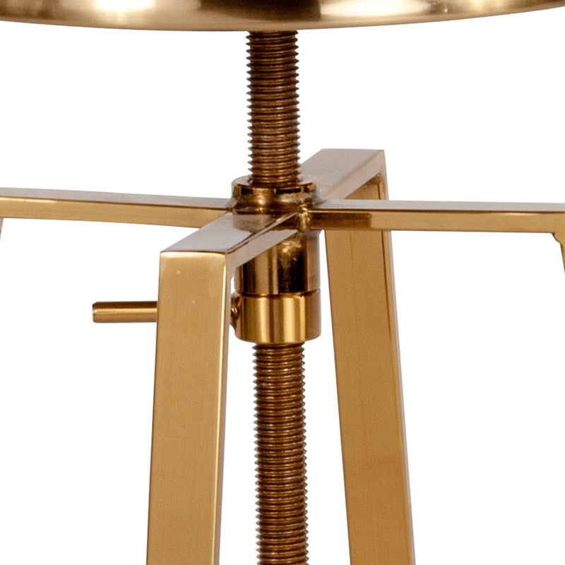 Serling Series Industrial Style Bar Stool with Height Adjustable Swivel Seat