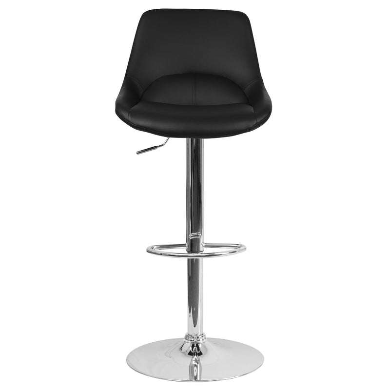 Sonders Adjustable Height Barstool with Support Pillow and Chrome Base with Footrest
