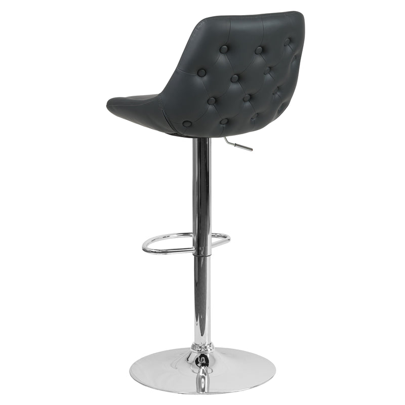 Sonders Adjustable Height Barstool with Support Pillow and Chrome Base with Footrest