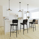 Regency Barstools with Integrated Footrest - Set of 2