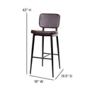 Regency Barstools with Integrated Footrest - Set of 2