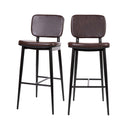 Regency Barstools with Integrated Footrest - Set of 2