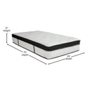 Hulen 12 Inch Hybrid Pocket Spring & CertiPUR-US Certified Memory Foam Mattress