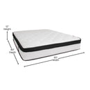Hulen 12 Inch Hybrid Pocket Spring & CertiPUR-US Certified Memory Foam Mattress