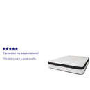 Hulen 12 Inch Hybrid Pocket Spring & CertiPUR-US Certified Memory Foam Mattress
